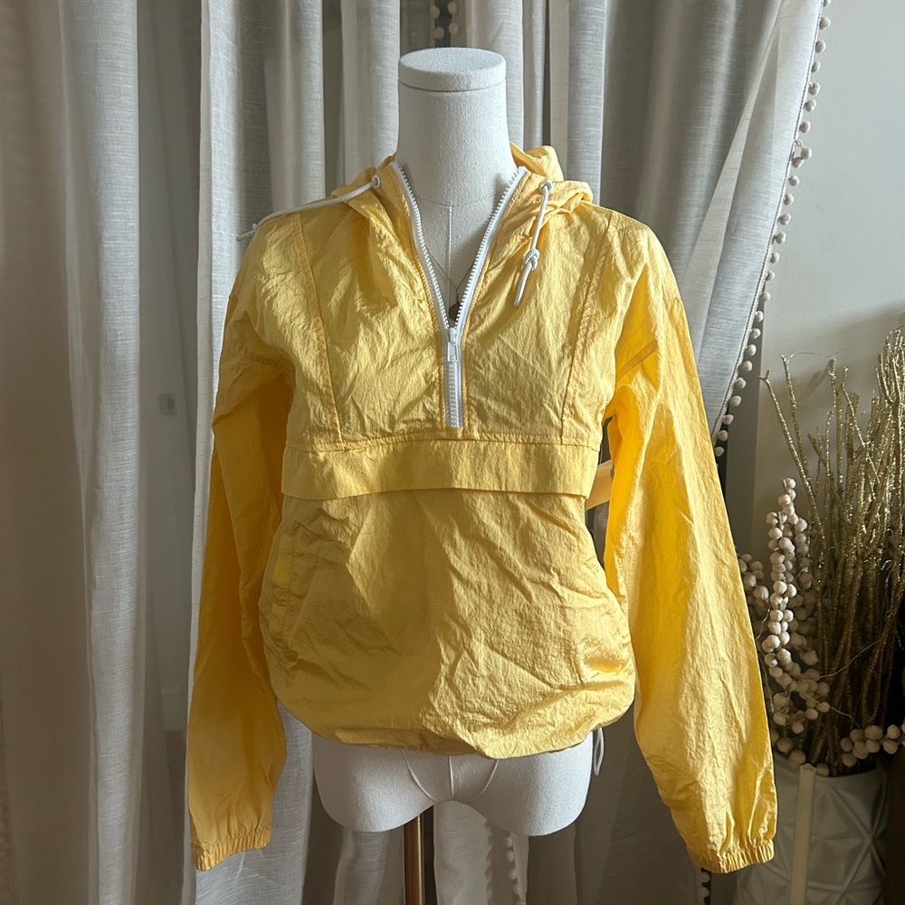 Sunday Best Aritzia Yellow Hooded Windbreakerxs
